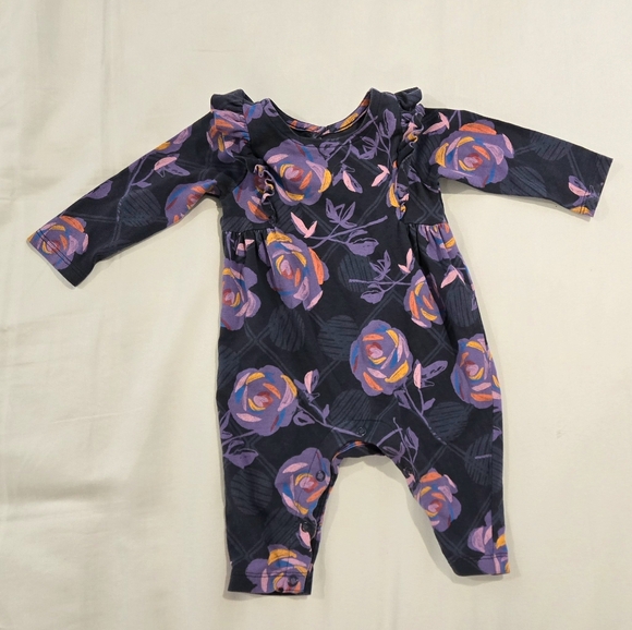 Tea Collection Ruffle Sleeve Romper in Hanetsuki - Picture 2 of 4